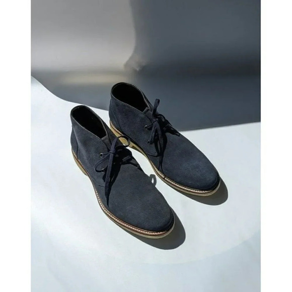 The Men's Store Bloomingdale's Chukka Boot Navy Suede Size 8 (MSRP $180) - Picture 5 of 9